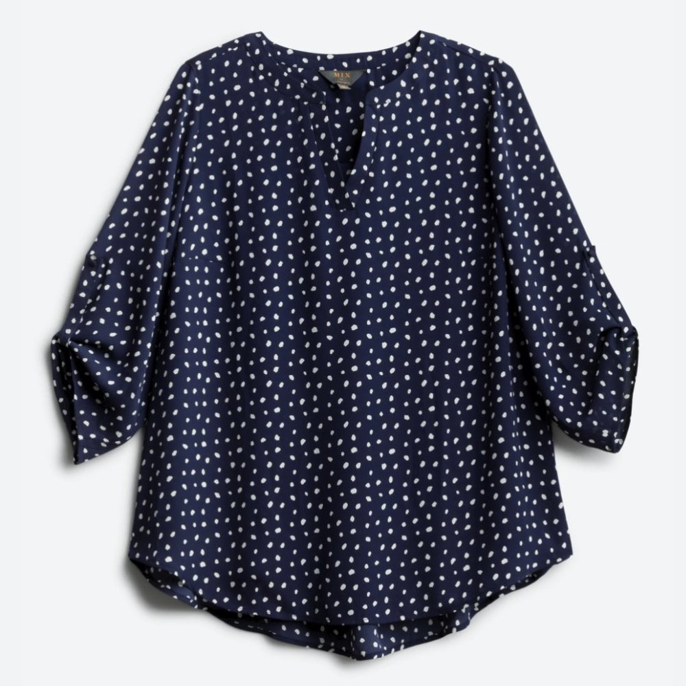 Freeman Split Neck Blouse